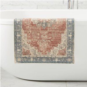 West Elm Heirloom Bath Mat NWT